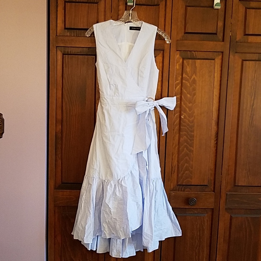 Ivanka Trump Blue and White Striped Dress